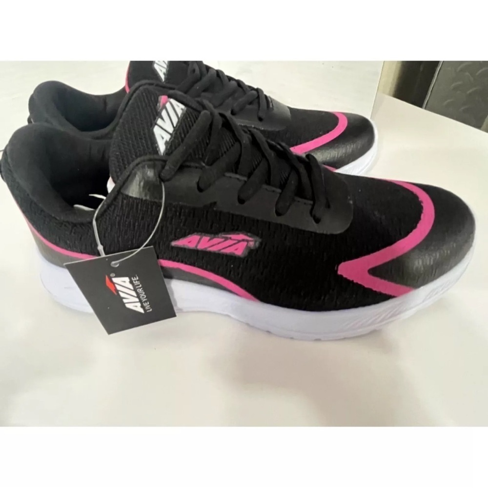 Avia Avi-Gary Sneakers In Black & Fuchsia Pink Women’s Size 8 New